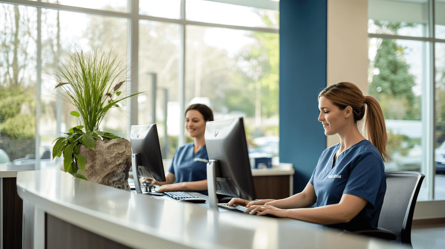 A modern, smoothly running dental practice front office